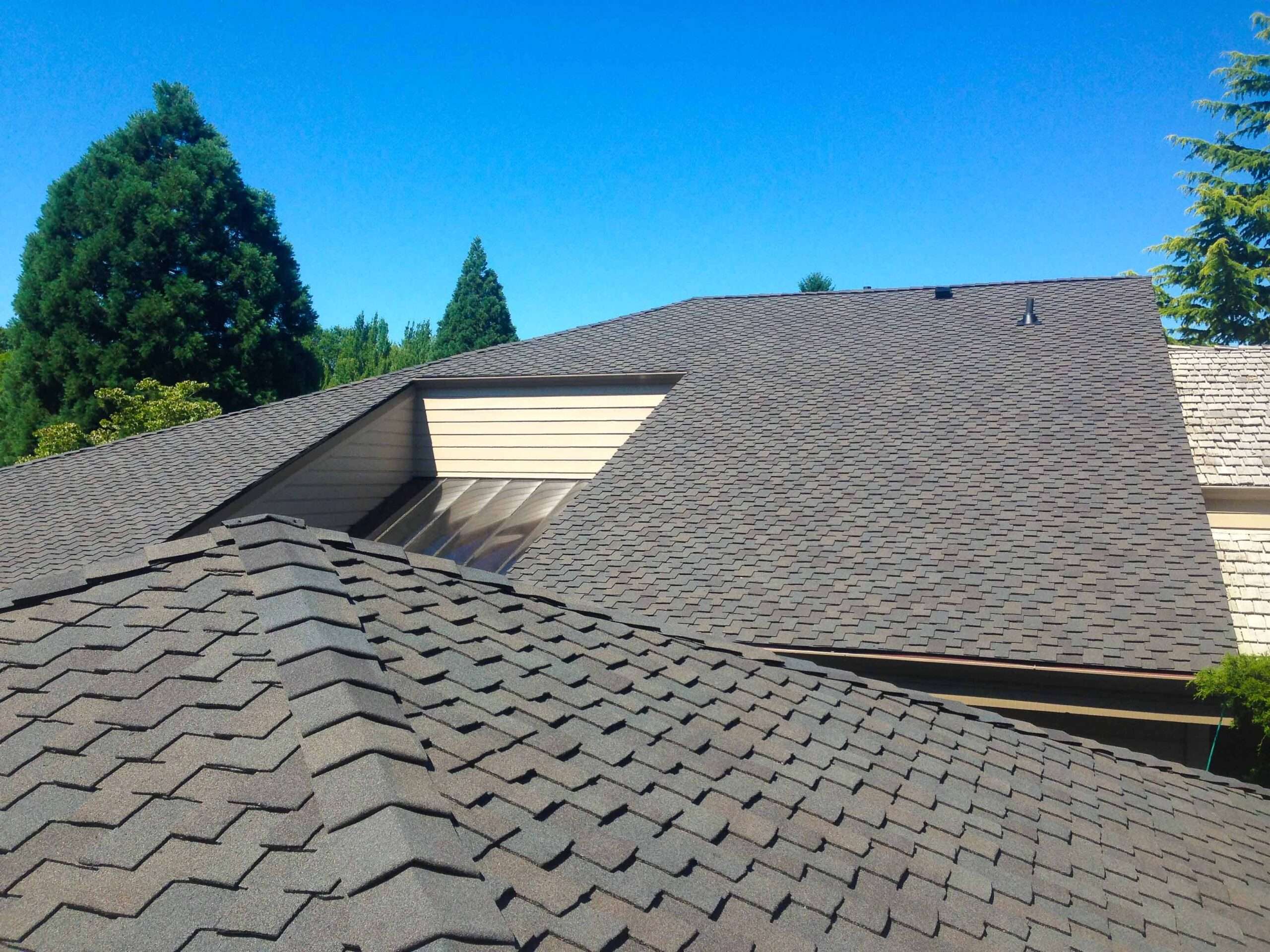 Valley Roofing did this alternative shaped roof