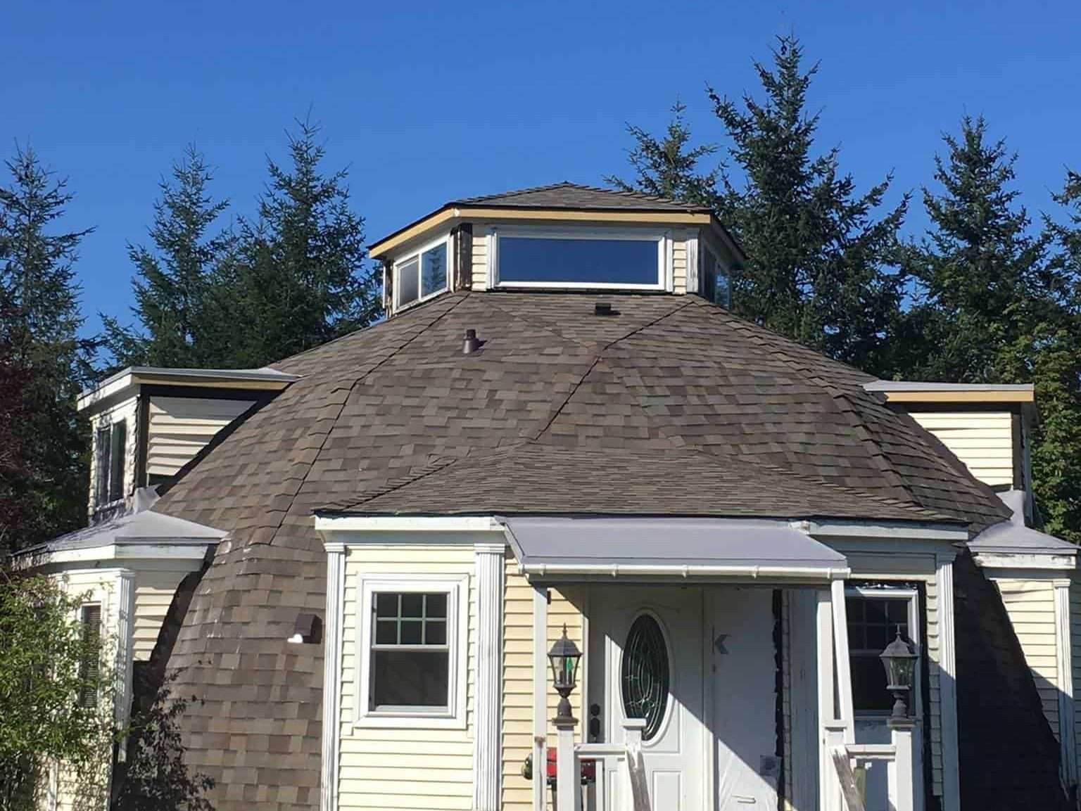 Valley Roofing did this unique roofing job