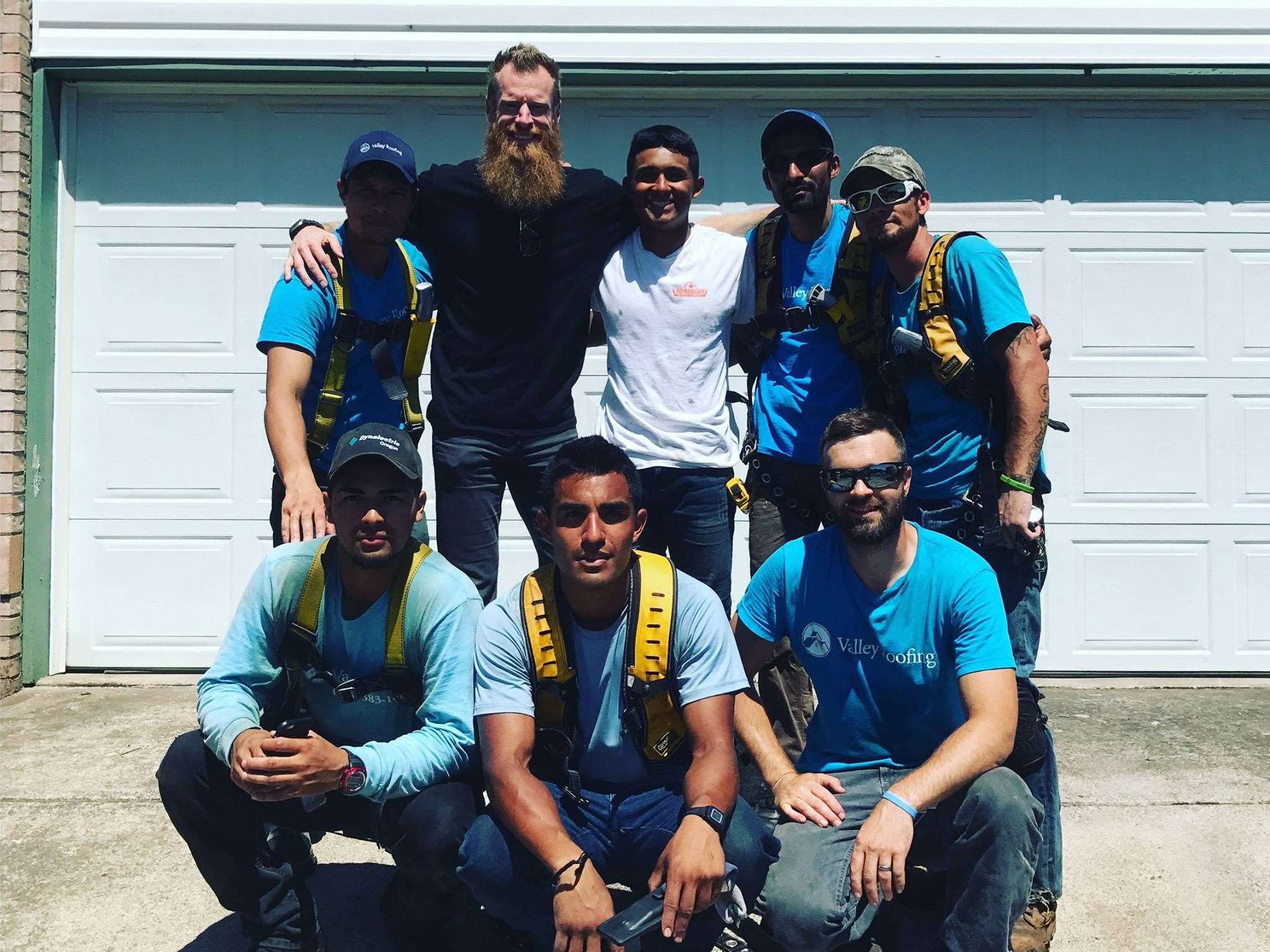 Crew on the job With Valley Roofing in Oregon